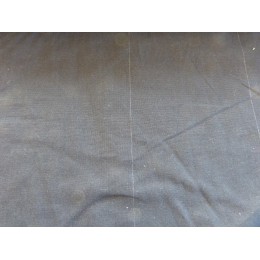 Popeline épaisse coton noir avec filets blancs