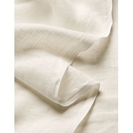 Linge de lit très haut de gamme : taie d'oreiller 100% lin bio blanc tissé en France