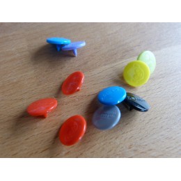 Pressions KAM : kit 10 pressions gravées assorties