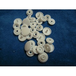 Kit pression KAM résine taille 20 blanc longues tiges