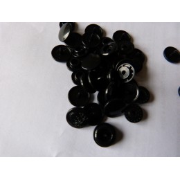 Kit pressions noires gravées tête de mort pour pince KAM