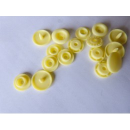 Lot 10 pressions KAM jaune clair