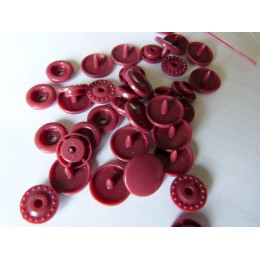 Lot 10 pressions KAM lie de vin