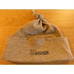 Bonnet bébé gris chiné 100% coton biologique