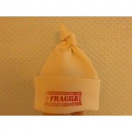 Bonnet bébé écru 100% coton biologique