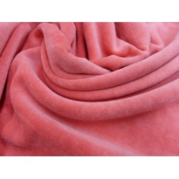 Nicky velours framboise 100 % coton biologique