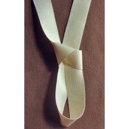Ruban écru 2,2 cm 100% coton biologique
