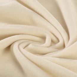 flanelle peignée (polaire de coton bio) écru