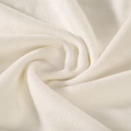Polaire de coton biologique blanche
