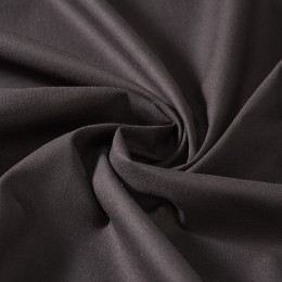 Popeline noire en coton biologique certifiée GOTS