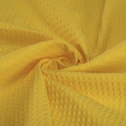 Nid d'abeille jaune 100% coton biologique