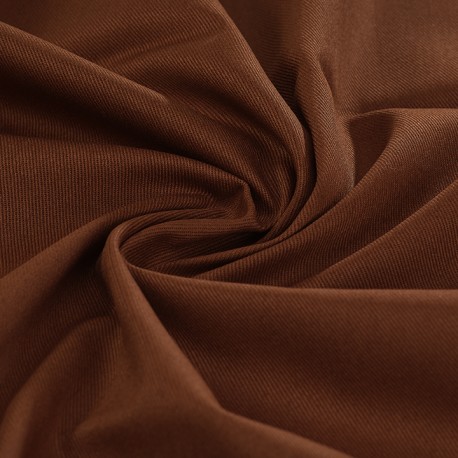 Sergé chocolat 100% coton biologique