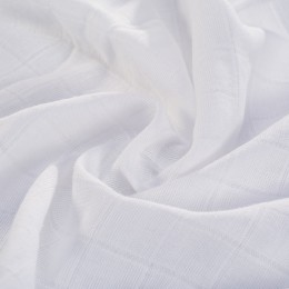 Double gaze blanche 100% coton biologique certifié GOTS