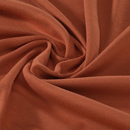 Interlock orange 100% coton biologique