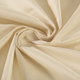 Popeline grande largeur en coton biologique écru certifié GOTS