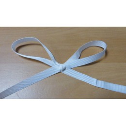 Ruban gros grain coton blanc 10 mm
