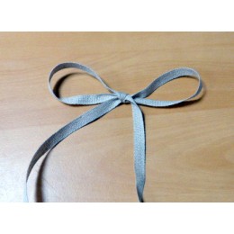 Ruban gros grain lin naturel 10 mm