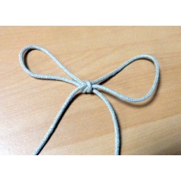 Tresse / cordon de lin couleur naturelle 3 mm