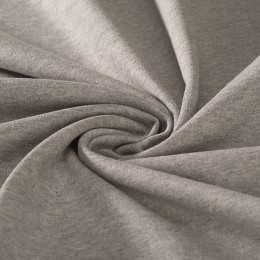 Sweat bouclette 100% coton biologique gris chiné