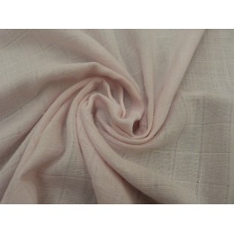 Double gaze rose poudre 100% coton biologique certifié GOTS