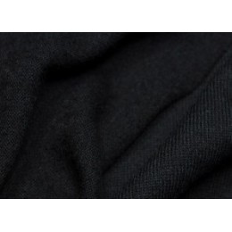 Jersey de laine biologique noir