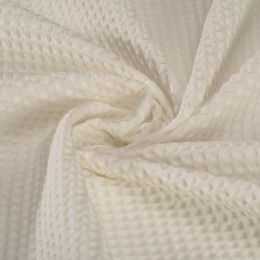 Nid d'abeille blanc 100% coton biologique