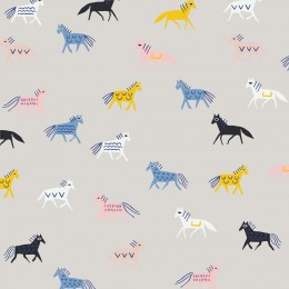 Popeline imprimée multicolore par 50 cm Cloud 9