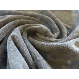 Jersey éponge / microéponge noir 100% coton biologique certifié GOTS